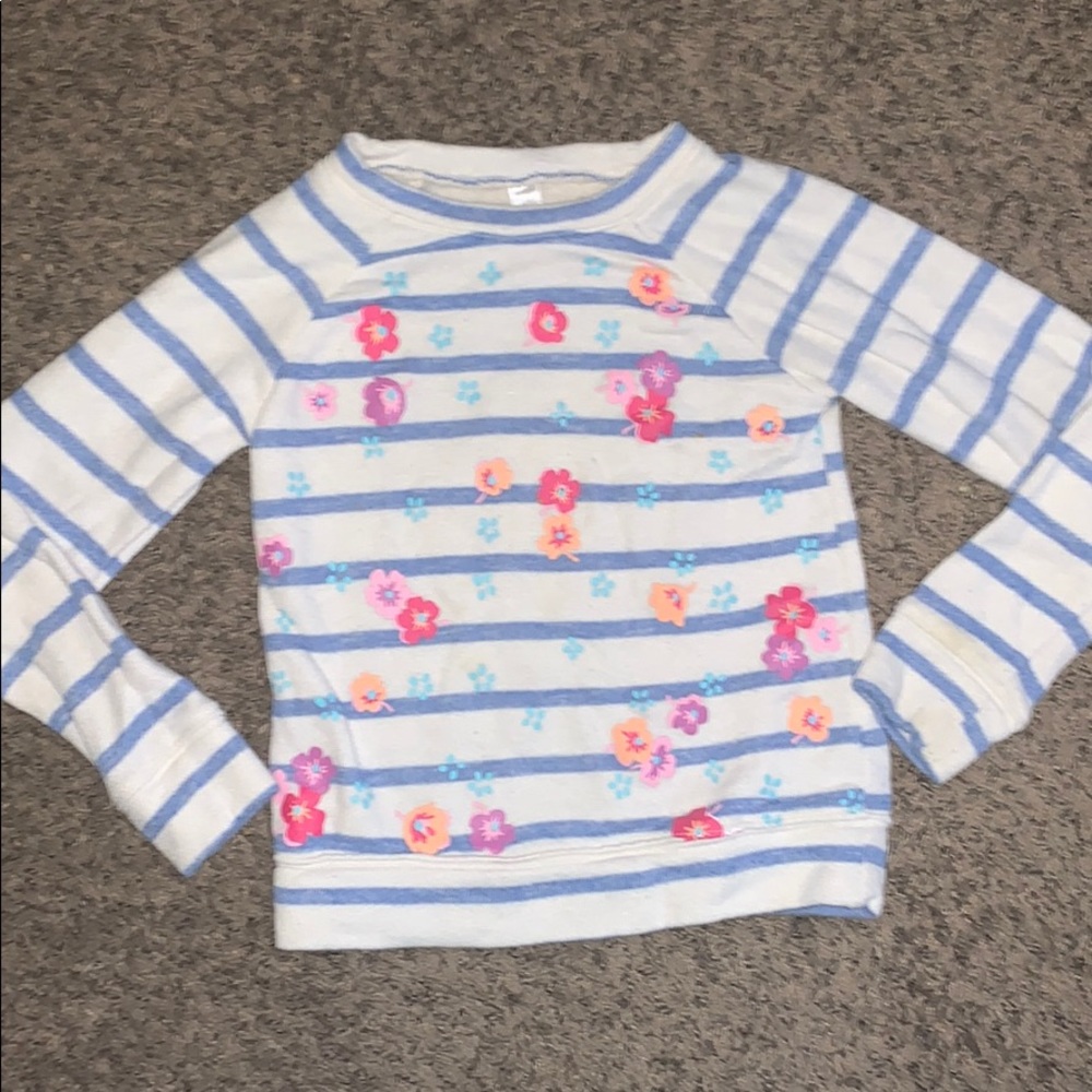 SZ Small / 6-6x Long Sleeve floral print Shirt